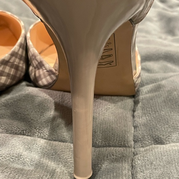 Madison by Shoedazzle beige plaid stiletto 9 - Picture 10 of 13